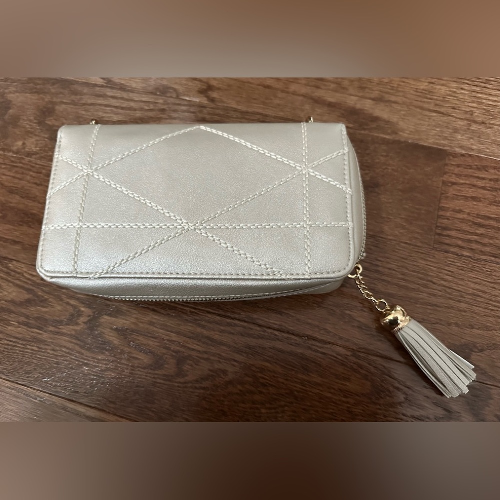 Champagne colored Clutch /Purse